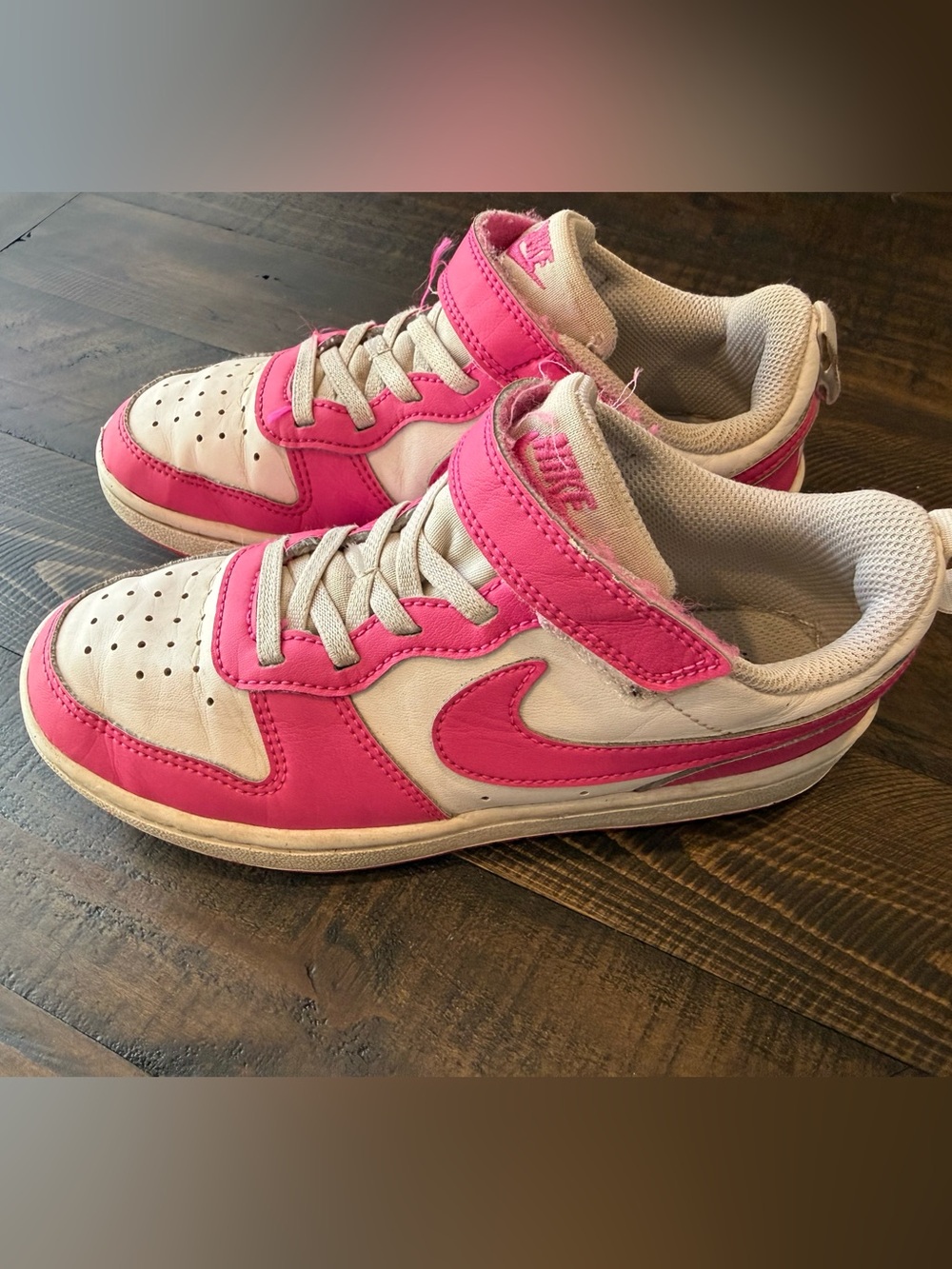 Nike Court Borough Low Recraft Pink & White Sneakers